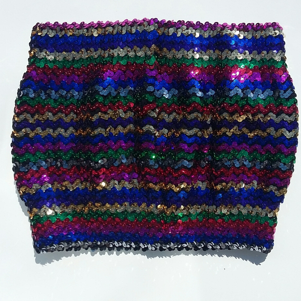 Sequin crop top